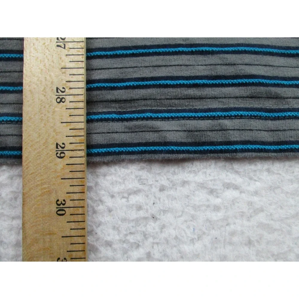 Oakley Polo Shirt Mens‎ XL Gray Blue Striped Short Sleeve Golf Casual Classic